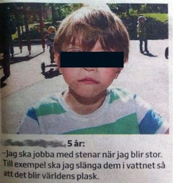 3. Har den här grabben fått sitt drömjobb?